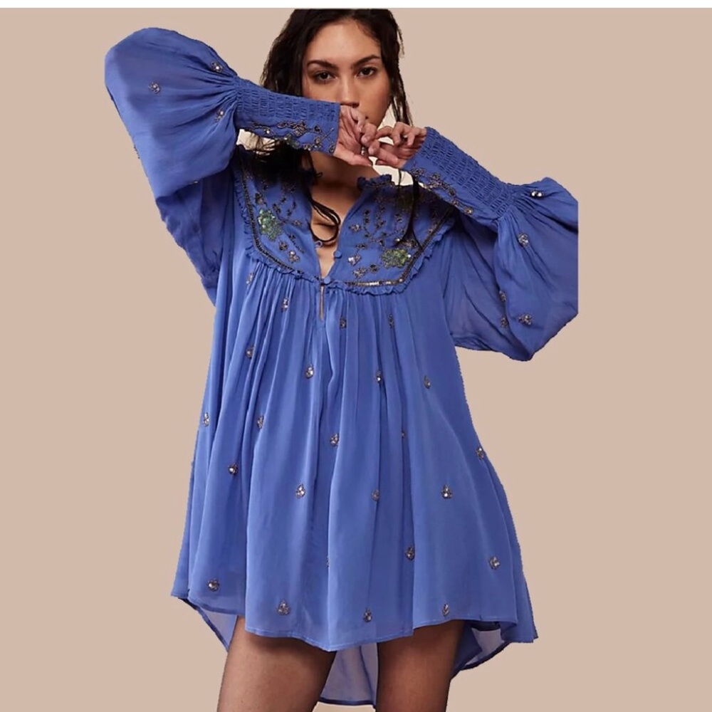 Free people Bali golden sun dress